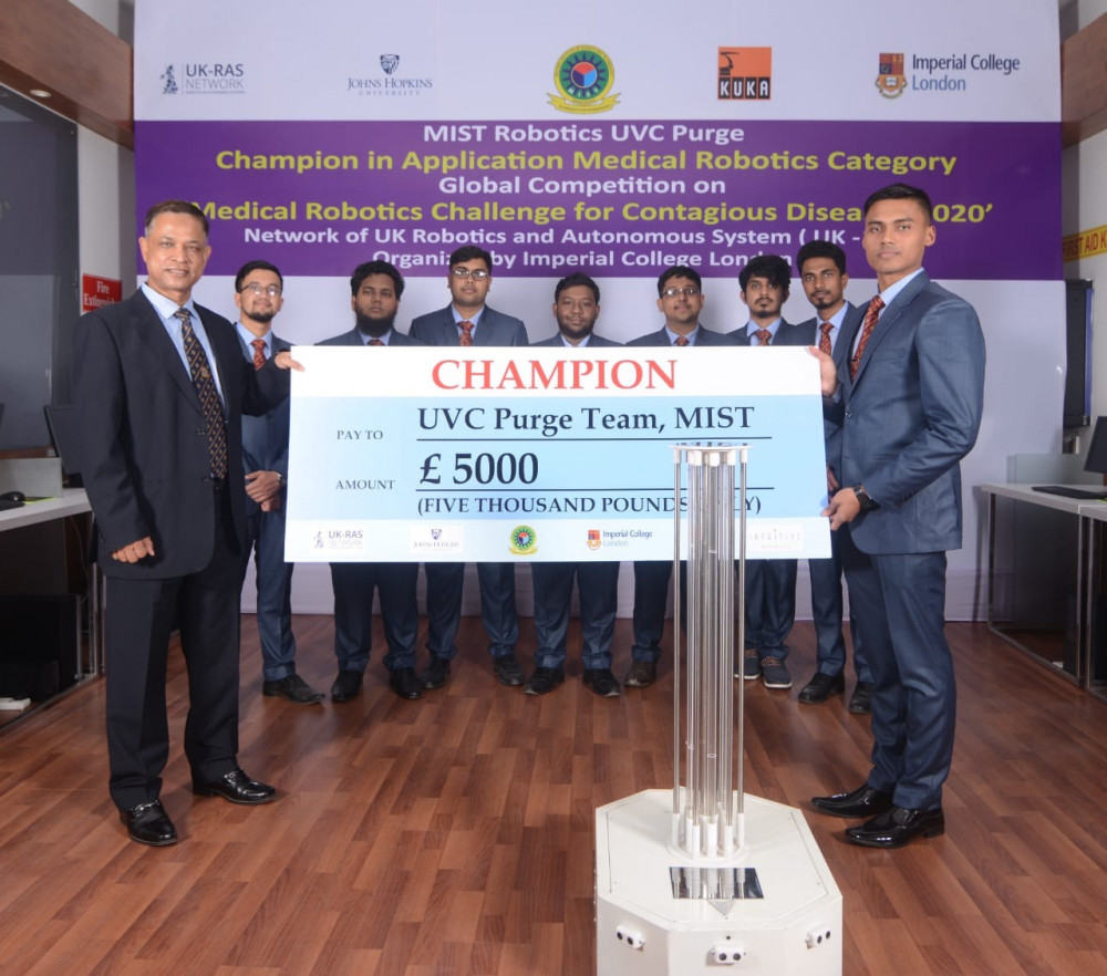 MIST wins global championship in Medical Robotics Competition parallel with Johns Hopkins University, USA and Leeds University, UK